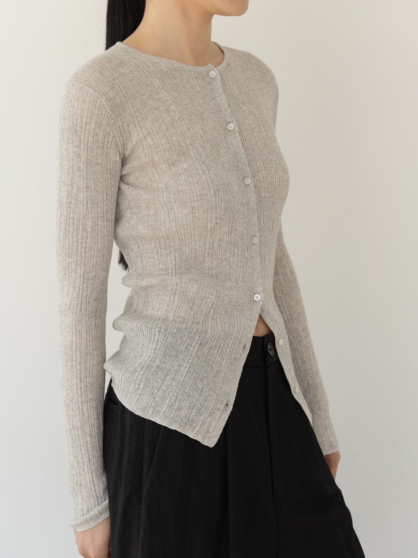 Maille côtelée SUJEONG — Top léger