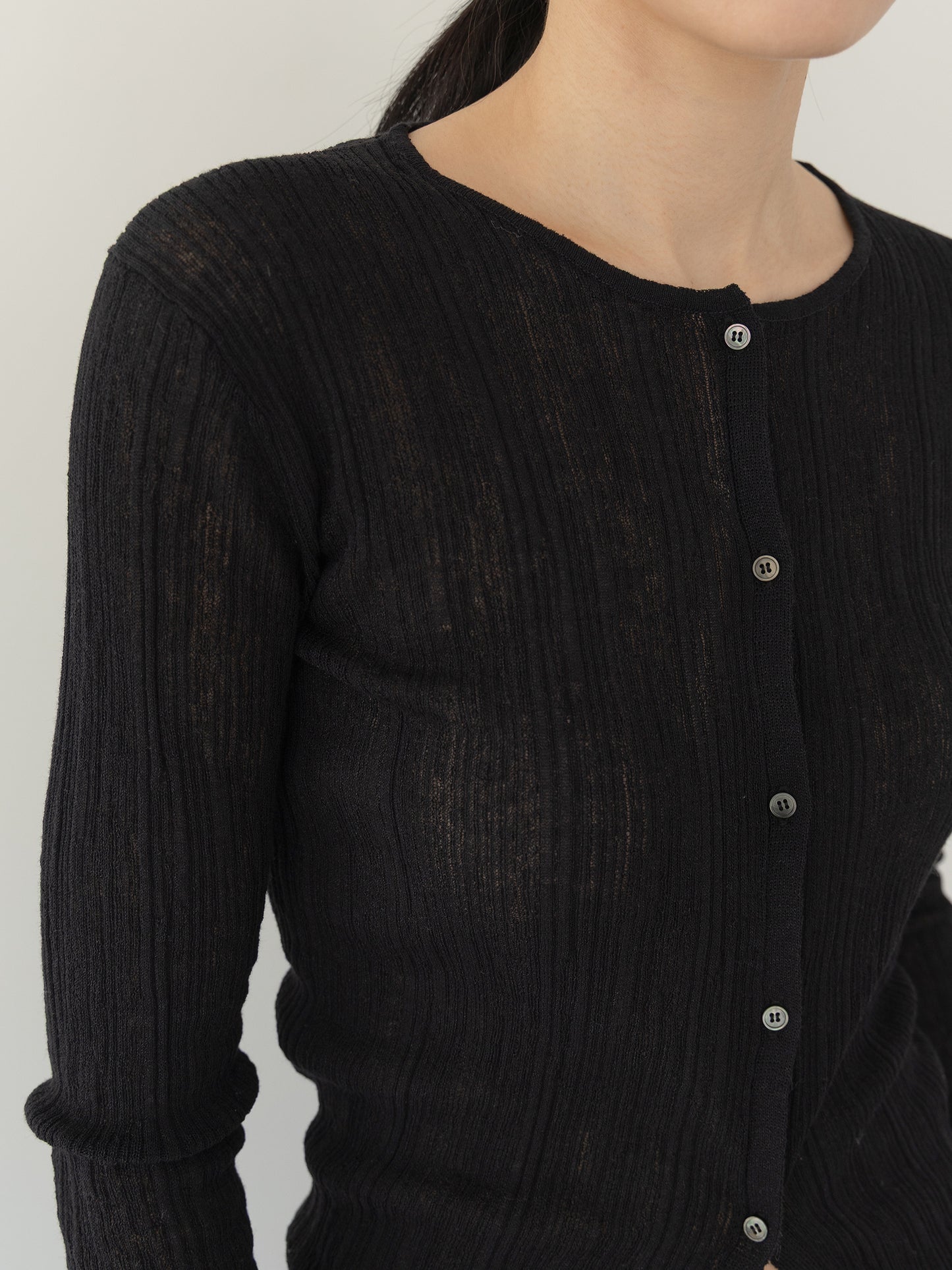 Maille côtelée SUJEONG — Top léger