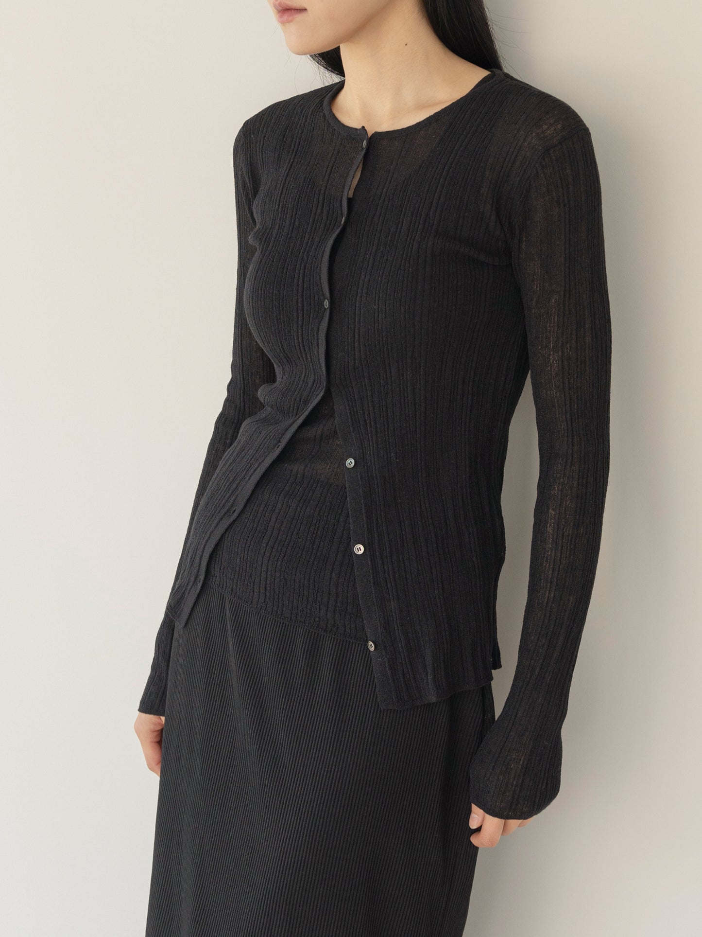 Maille côtelée SUJEONG — Top léger