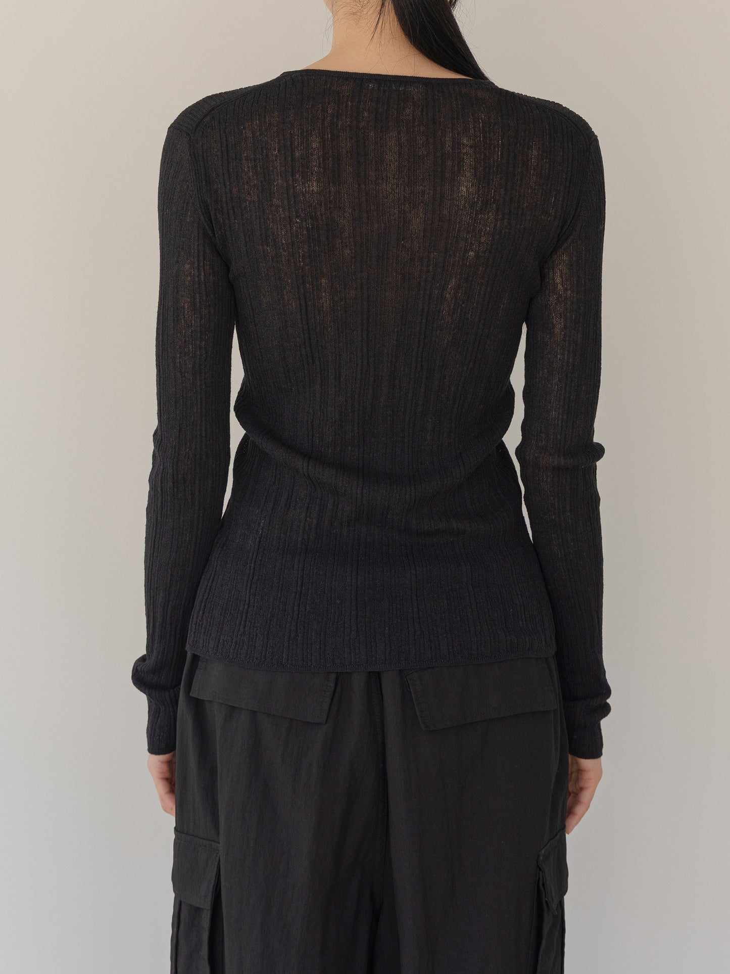 Maille côtelée SUJEONG — Top léger