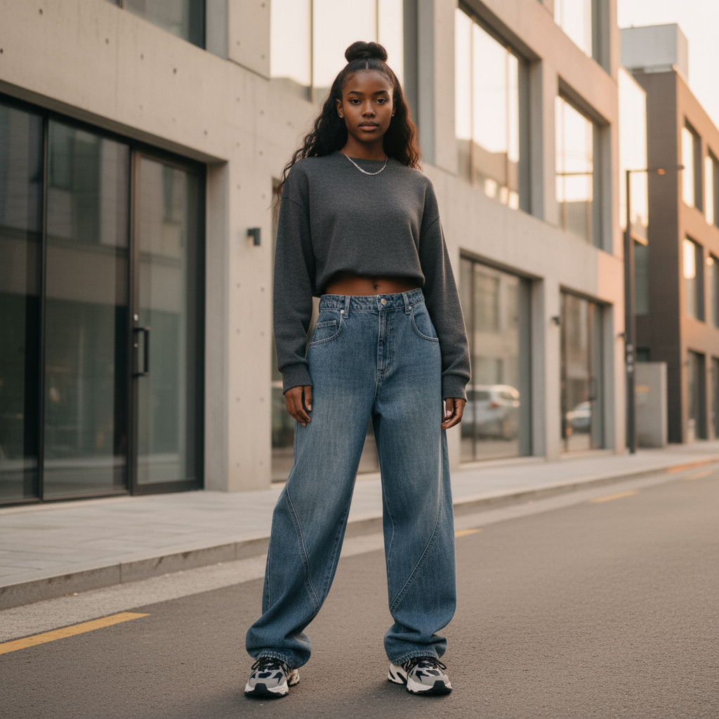 Jean SEOUL LINE — Denim Bleu