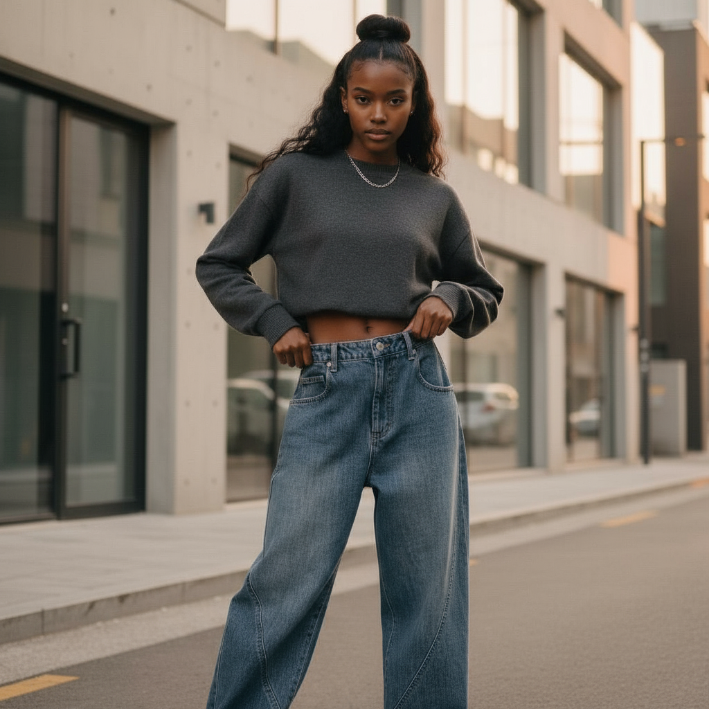 Jean SEOUL LINE — Denim Bleu