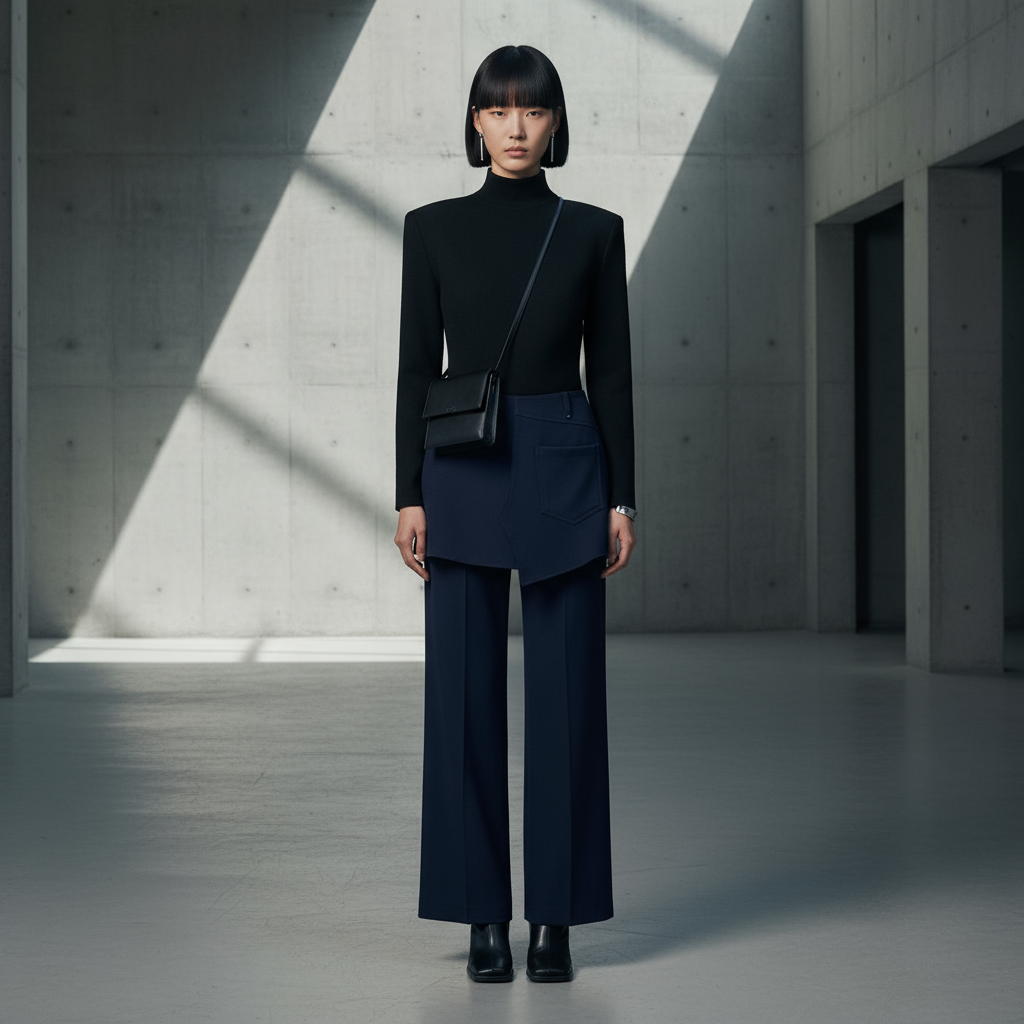 Pantalon jupe DAL - Marine