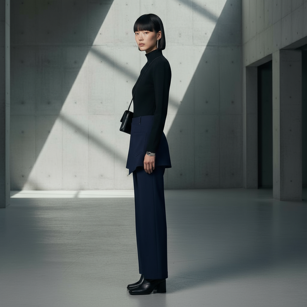 Pantalon jupe DAL - Marine