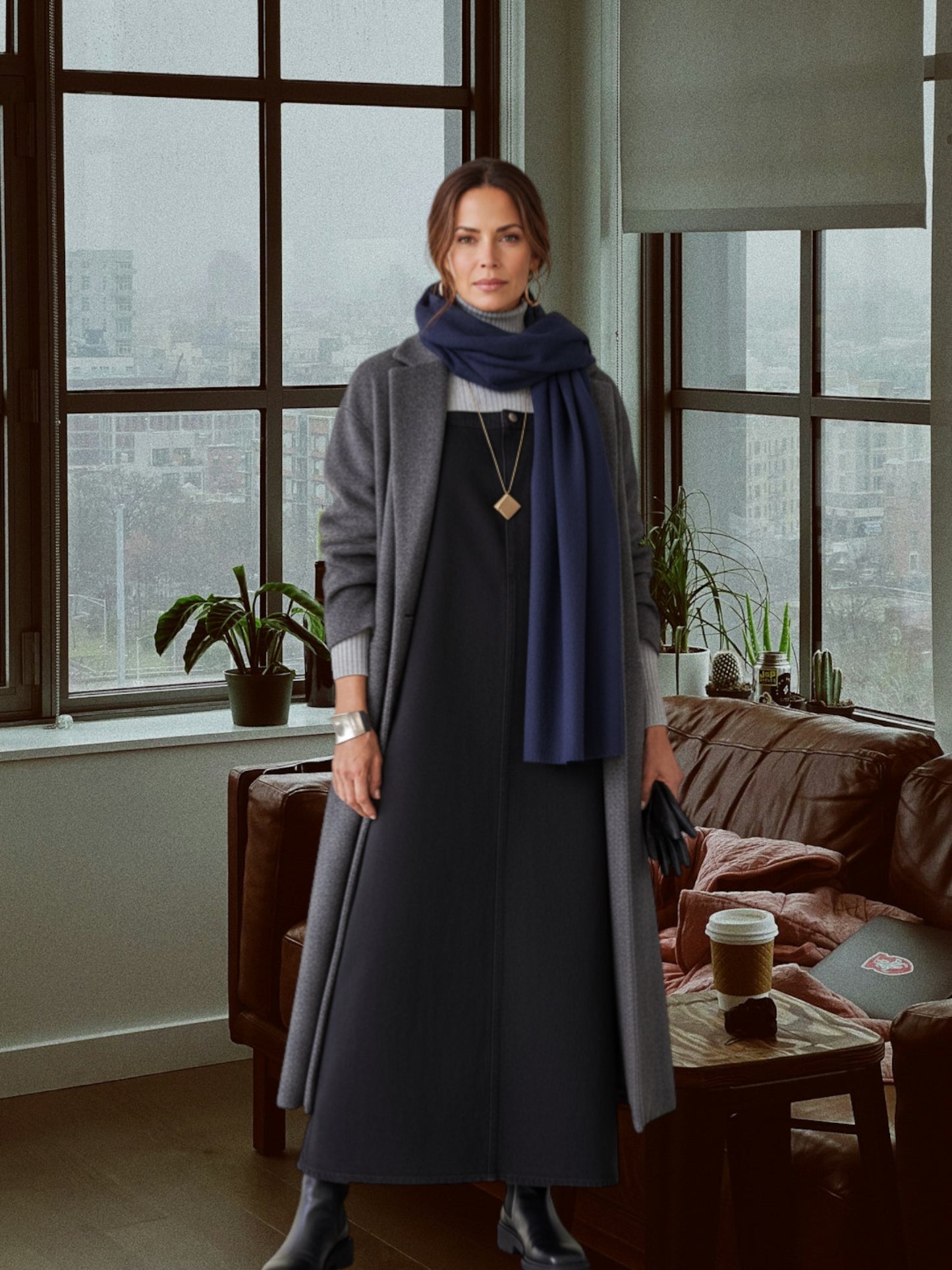Robe-salopette denim HWA
